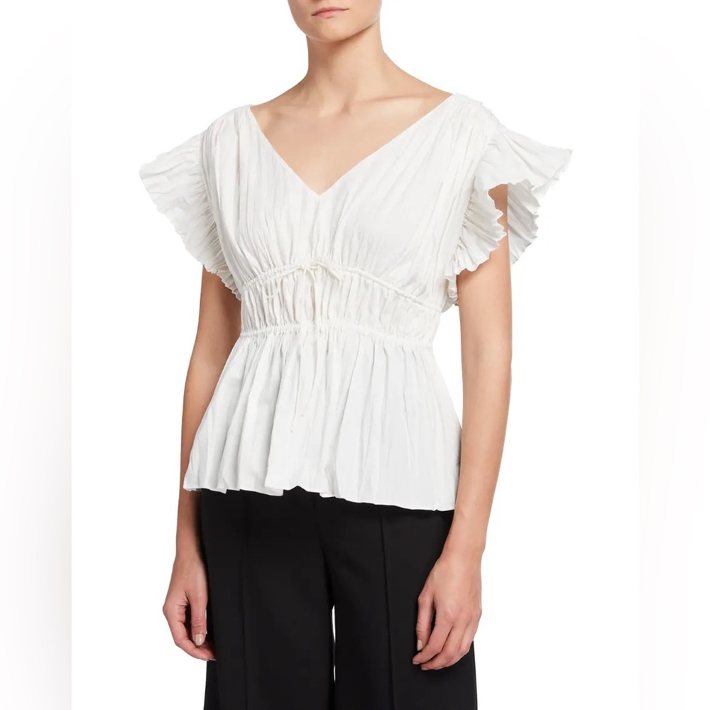 REBECCA TAYLOR
Sleeveless Broomstick Peplum Blouse